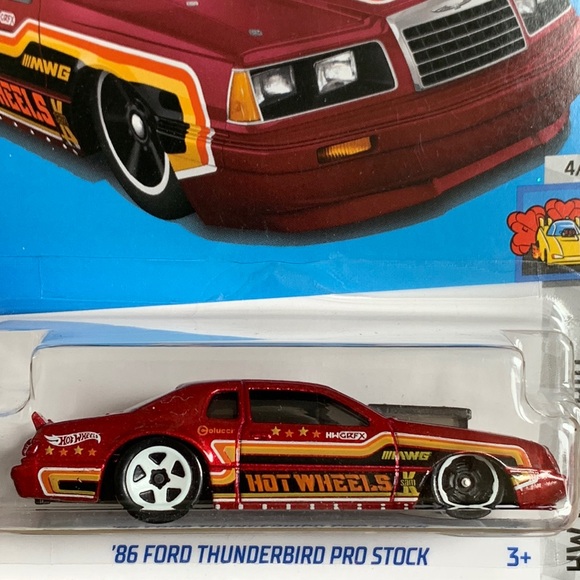Hot Wheels 1986 Ford Thunderbird Pro Stock 80s Car Drag Strip Hotwheels New 2023 - Picture 2 of 7